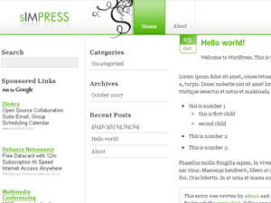 Темы для WordPress -  Simpress