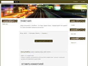 Темы для WordPress -  City Life