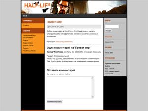 Темы для WordPress -  Half Life