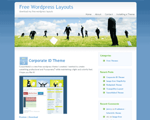 Скачать тему для WordPress -  Bluebusiness