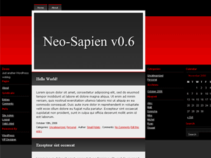 Скачать тему для WordPress -  Neo Sapien