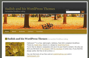 Скачать тему для WordPress -  Fallseason