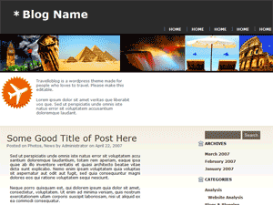 Скачать тему для WordPress - Travello Blog
