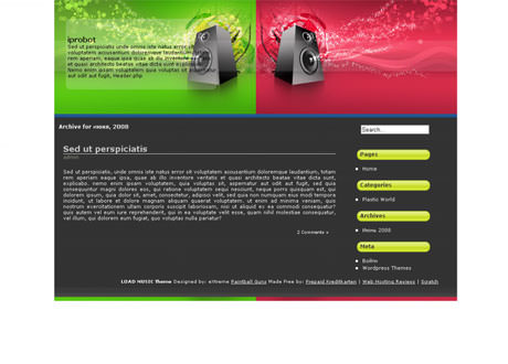 Темы для WordPress -  Aqua Fine
