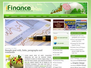 Финансовый шаблон для Вордпресс iFinance