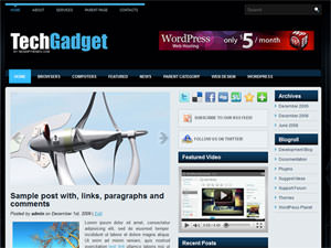 техно шаблон Wordpress