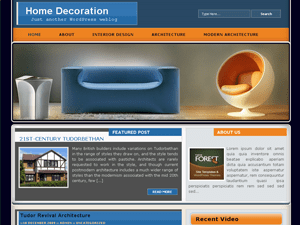 Вордпресс тема об интерьере Homedecoration