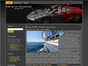 Cars Black авто шаблон WordPress