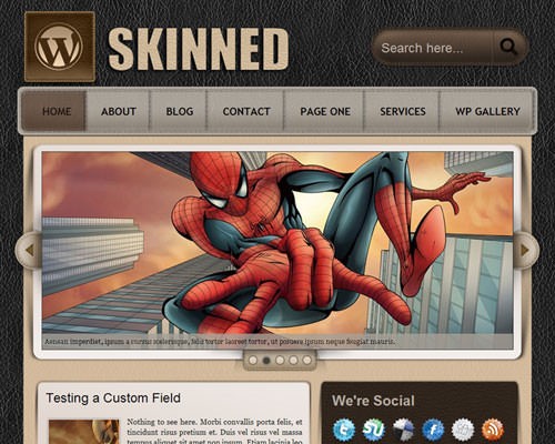 Игровая тема Вордпресс Skinned
