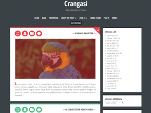 Простой шаблон Вордпресс Crangasi