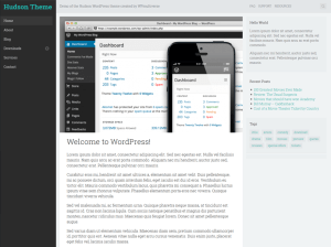 Мобильно-оптимизированный шаблон WordPress Hudson