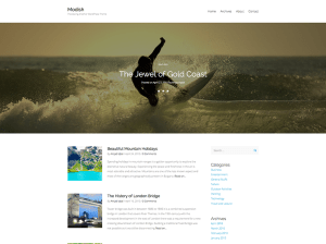 Светлая WordPress тема Modish