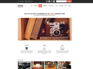 Вордпресс тема фотография Avrora