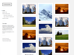 Стильная тема WordPress Fukasawa