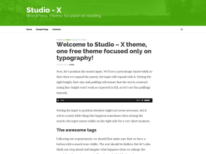 Простой шаблон Вордпресс Studio-x
