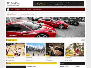 Авто тема Вордпресс Top-mag