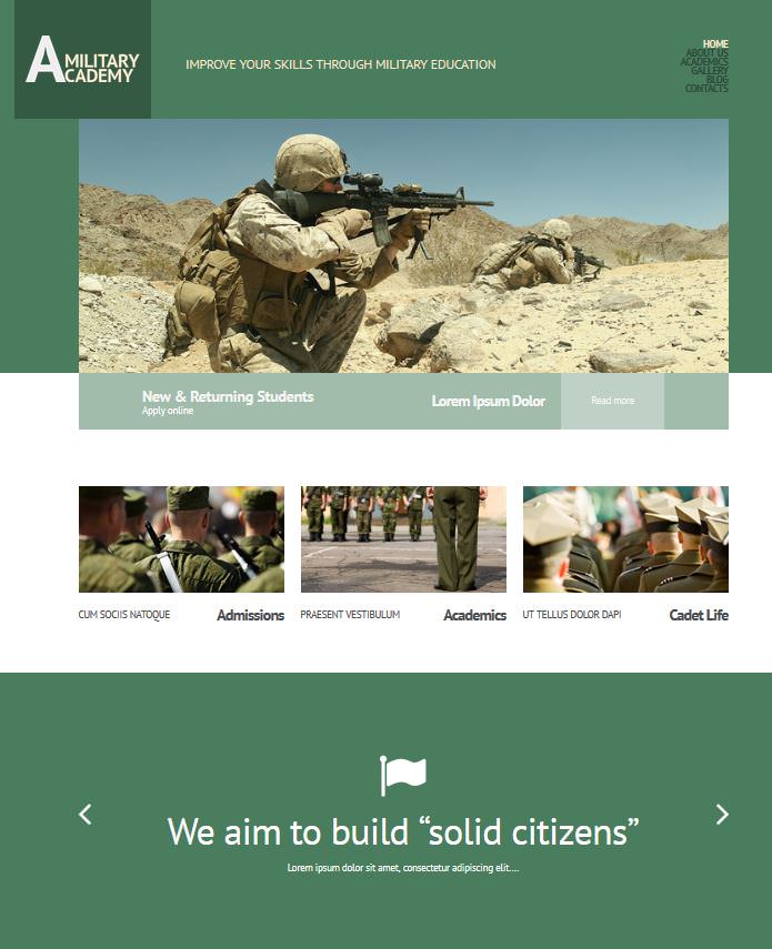 Тема Military Academy.
