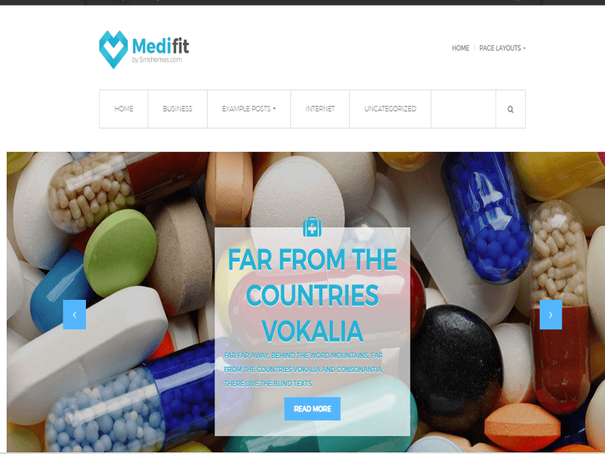 Medifit бесплатный шаблон для аптек.