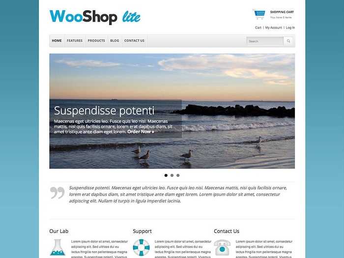 WooShop Lite бесплатній шаблон для онлайн магазина.
