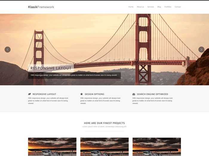 Klasik Framework тема для WP сайта.