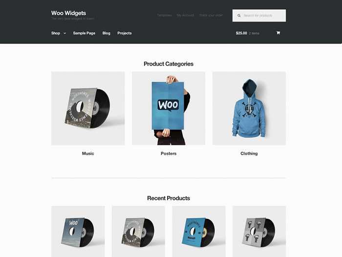 Storefront тема WP для онлайн магазина.