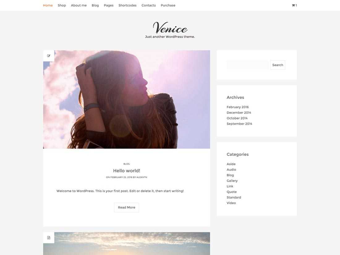 бесплатная мода WordPress тема бесплатная мода WordPress тема