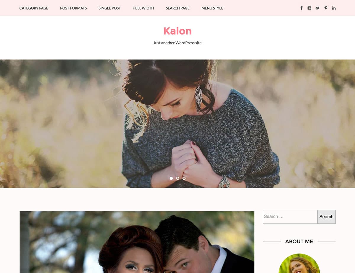 Калян женская WordPress тема