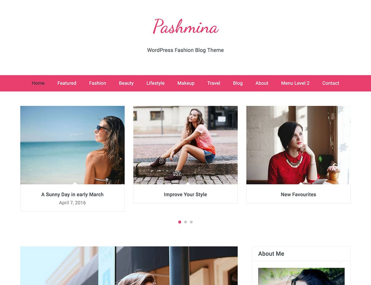 Пашмины WordPress тема