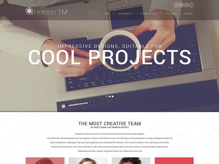 Web Design CV шаблон для Вордпрес для создания изящного резюме