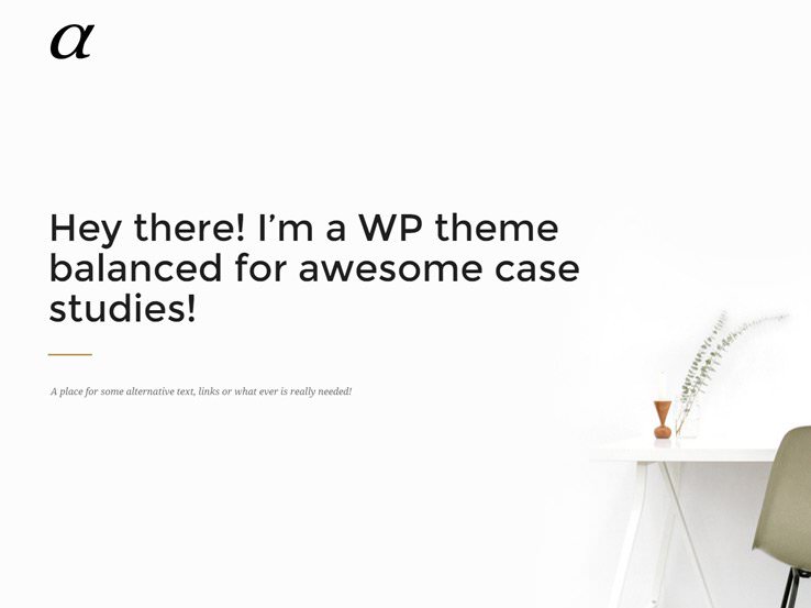 Тема Alpha WordPress.