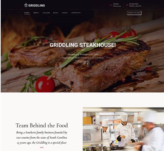 Meat & Barbecue Restaurant WordPress Theme