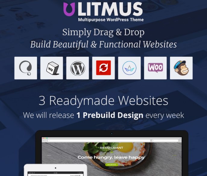 WordPress шаблон Litmus - Creative Multipurpose