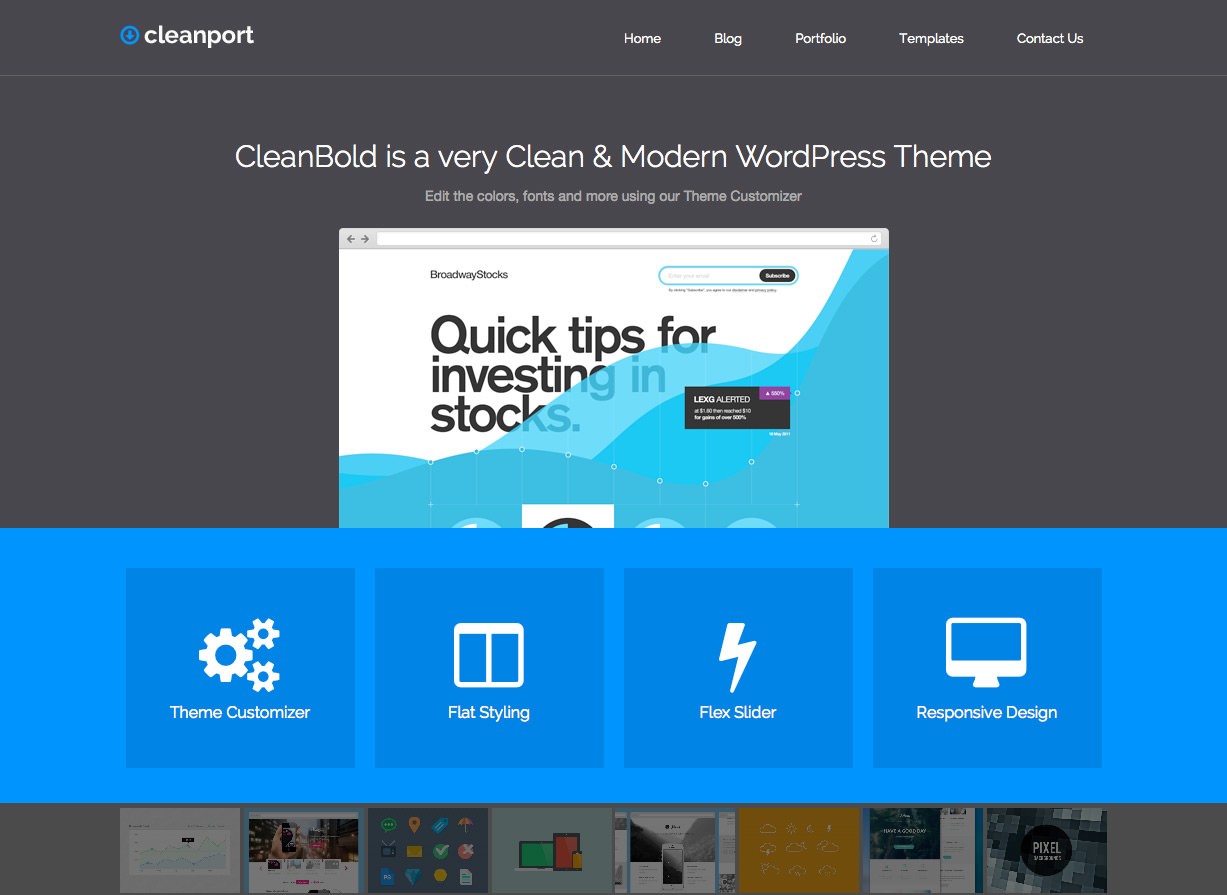 CleanPort Business WordPress Theme