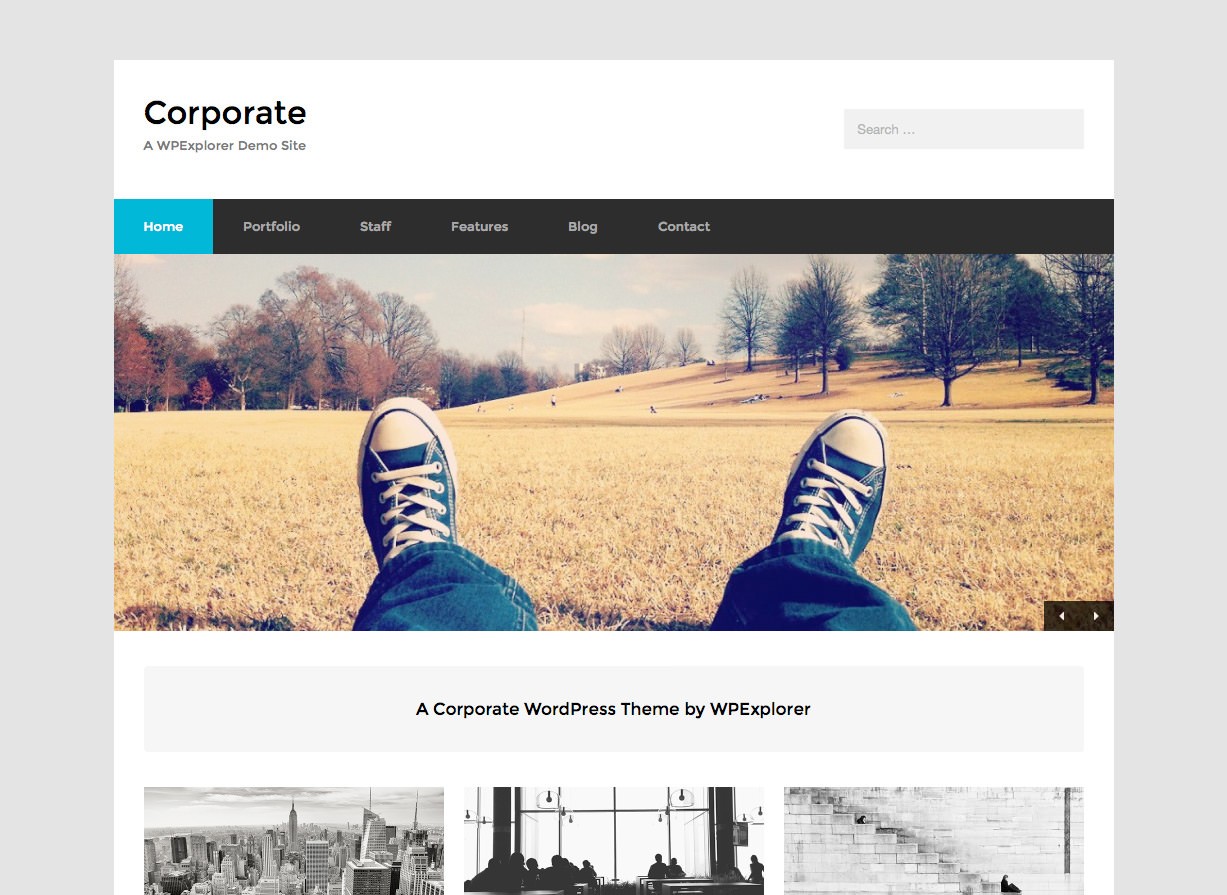 Корпоративный бесплатный бизнес WordPress Theme
