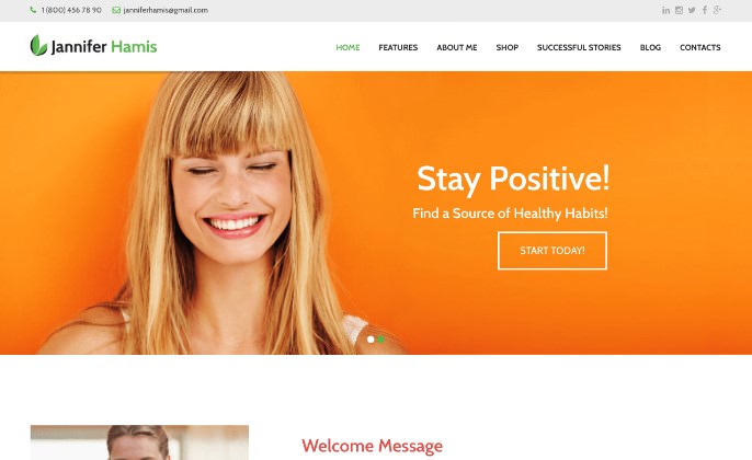 Health Coach Blog & Lifestyle Magazine WordPress theme