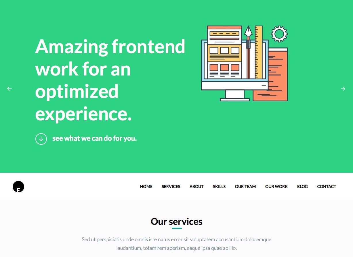 OneEngine Бесплатная бизнес-тема WordPress