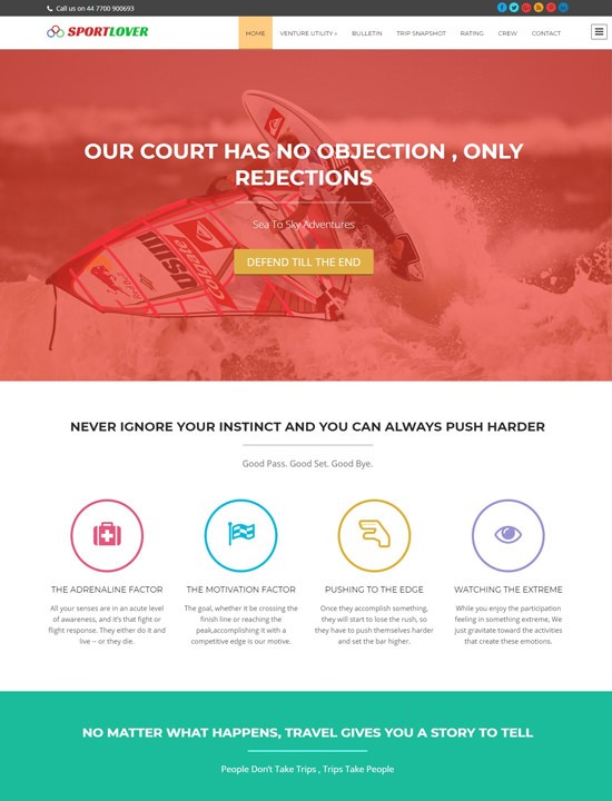 sportlover WordPress спорт тема