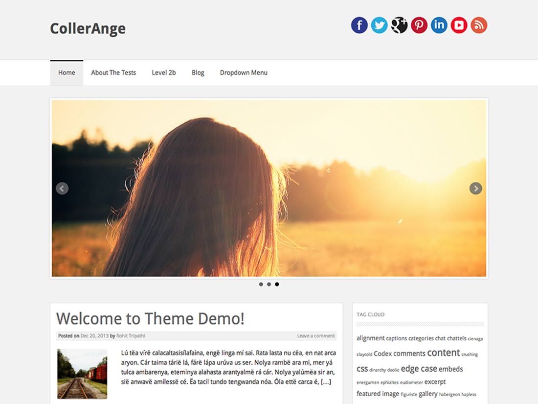 CollerAnge скин для сайта на WordPress