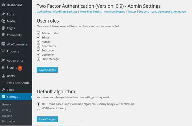 Настройка плагина Keyy 2 Factor Authentication