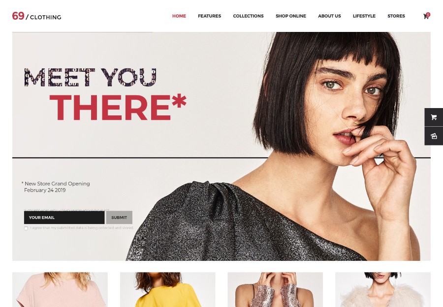 69 Clothing | Brand Store & Fashion Boutique WordPress Theme
