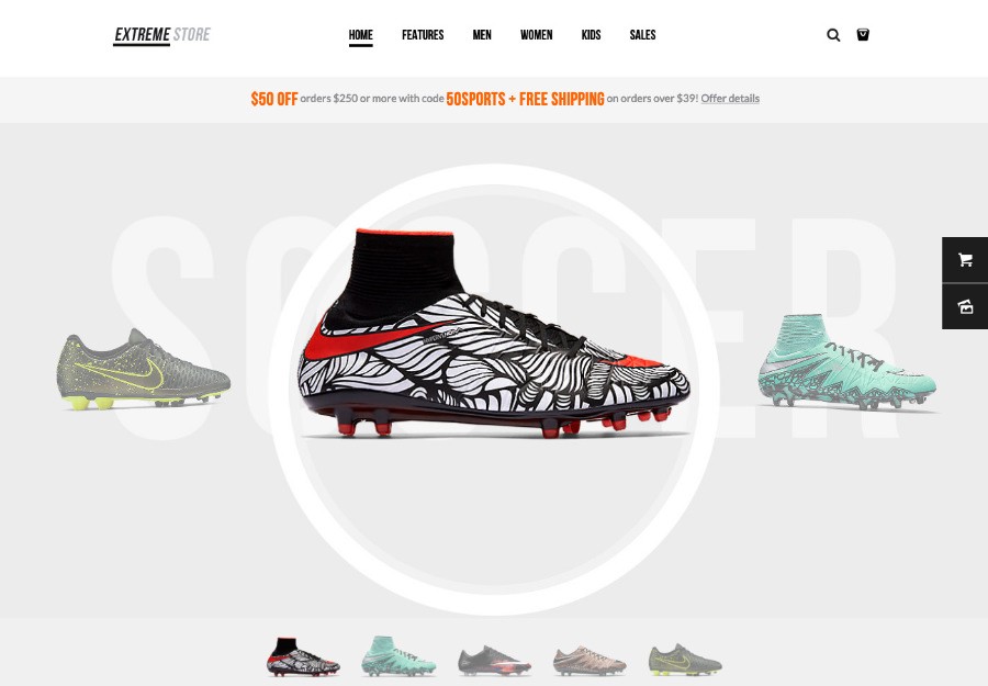Extreme | Sports Clothing & Equipment Store WordPress Theme