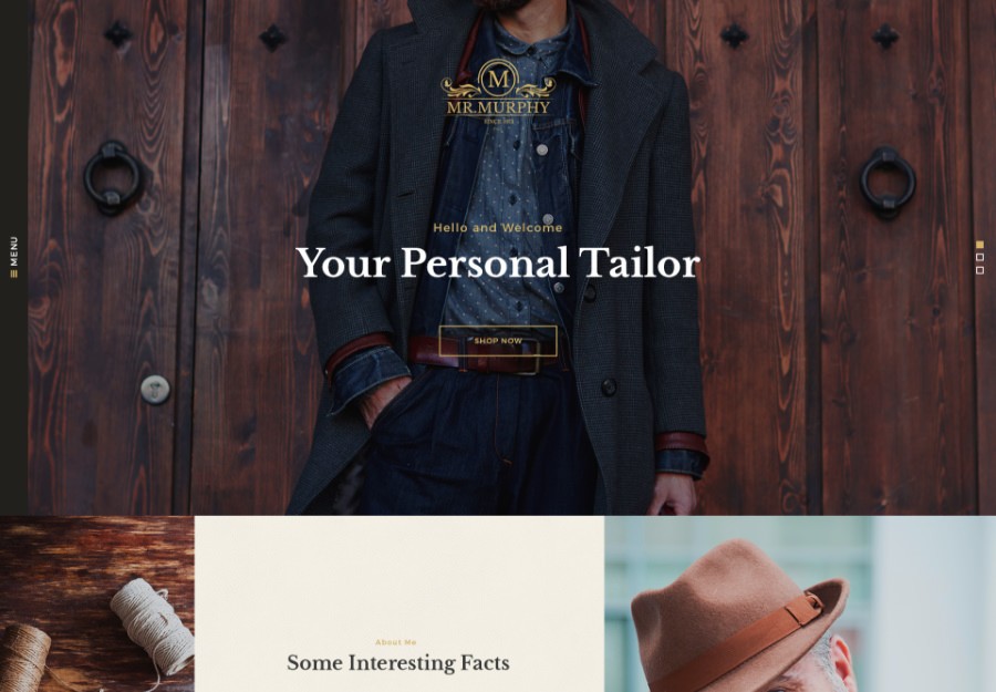 Mr. Murphy - Custom Dress Tailoring Clothing WordPress Theme