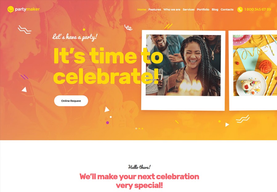 PartyMaker | Event Planner WordPress Theme