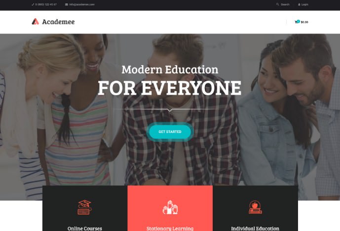 Academee | Education Center & Training Courses WordPress Theme