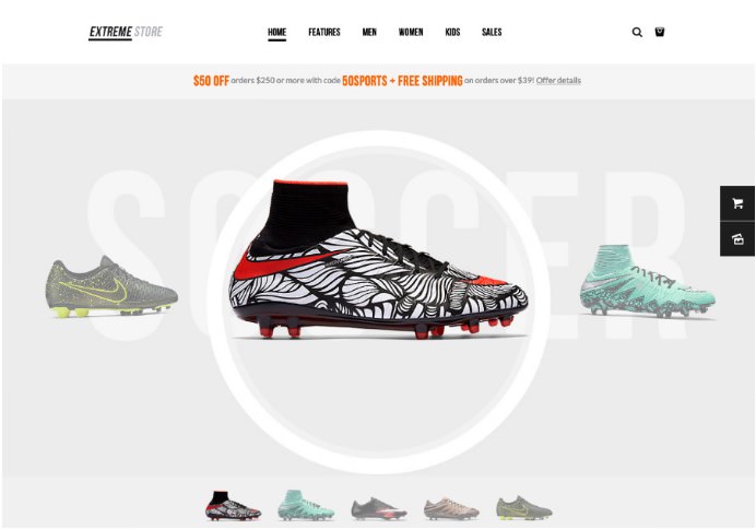 Extreme | Sports Clothing & Equipment Store WordPress Theme