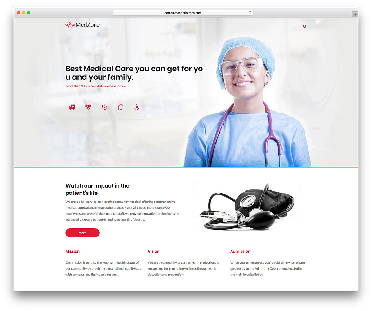 MedZone - это новая тема WordPress премиум-качества