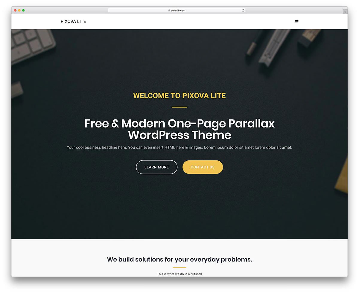 Pixova Lite бесплатная тема для WordPress