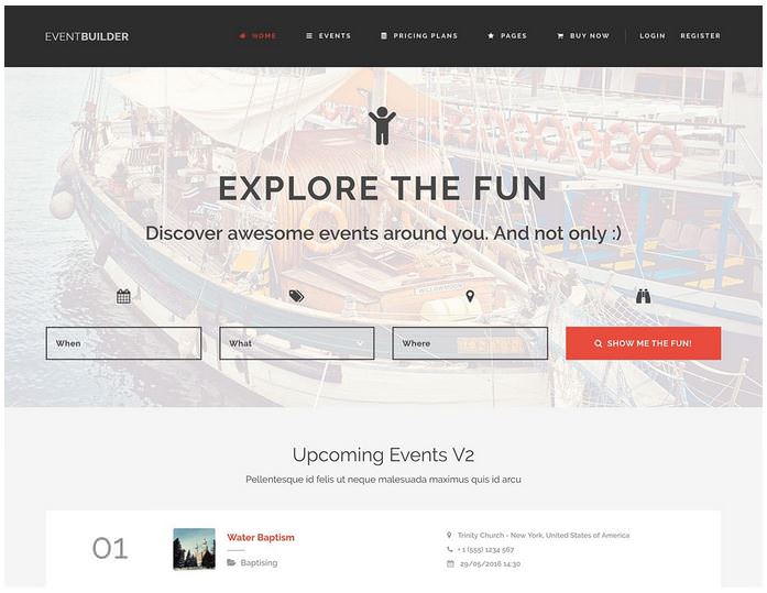 EventBuilder шаблон для портала событий