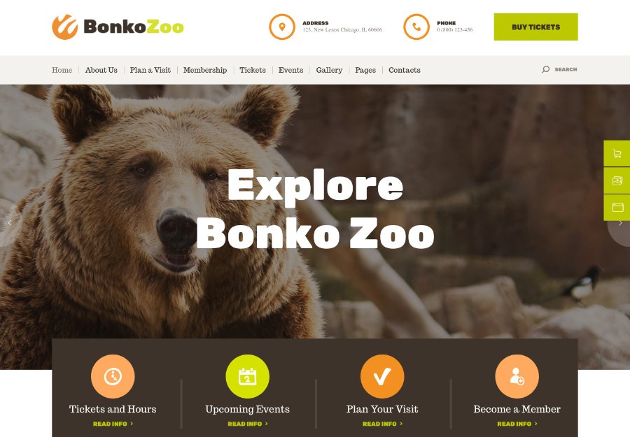 Bonko | Safari & Zoo WordPress Theme