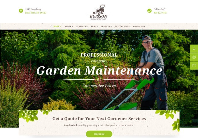 Buisson | Gardening & Landscaping Services WordPress Theme